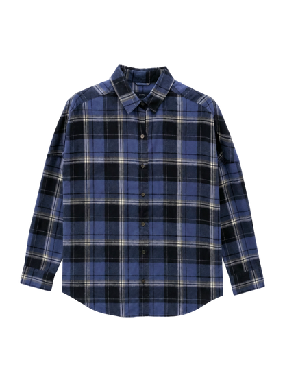 SHIPS:COTTON NEL SHIRT(CHK)