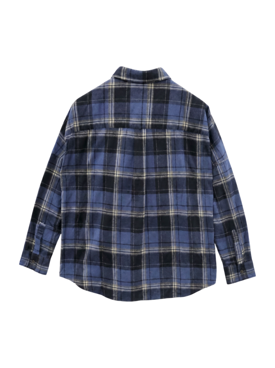 SHIPS:COTTON NEL SHIRT(CHK)