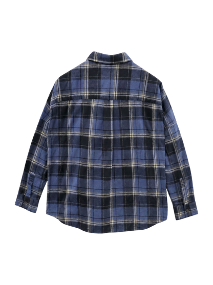 SHIPS:COTTON NEL SHIRT(CHK)