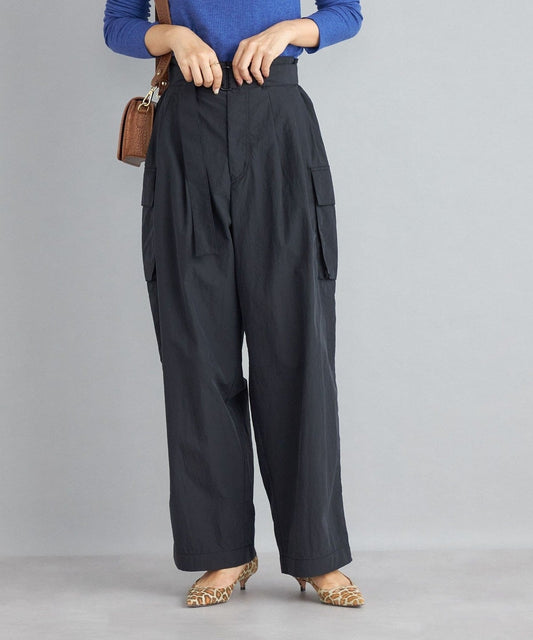 〈手洗い可能〉ナイロンベルトカーゴパンツ