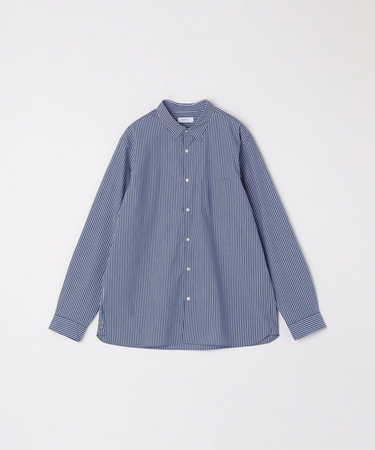 SHIPS any: ストライプ / ソリッド リラックス レギュラーカラー シャツ 25SS