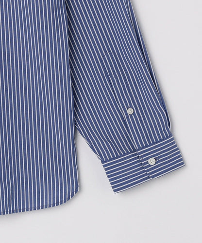 SHIPS any: ストライプ / ソリッド リラックス レギュラーカラー シャツ 25SS