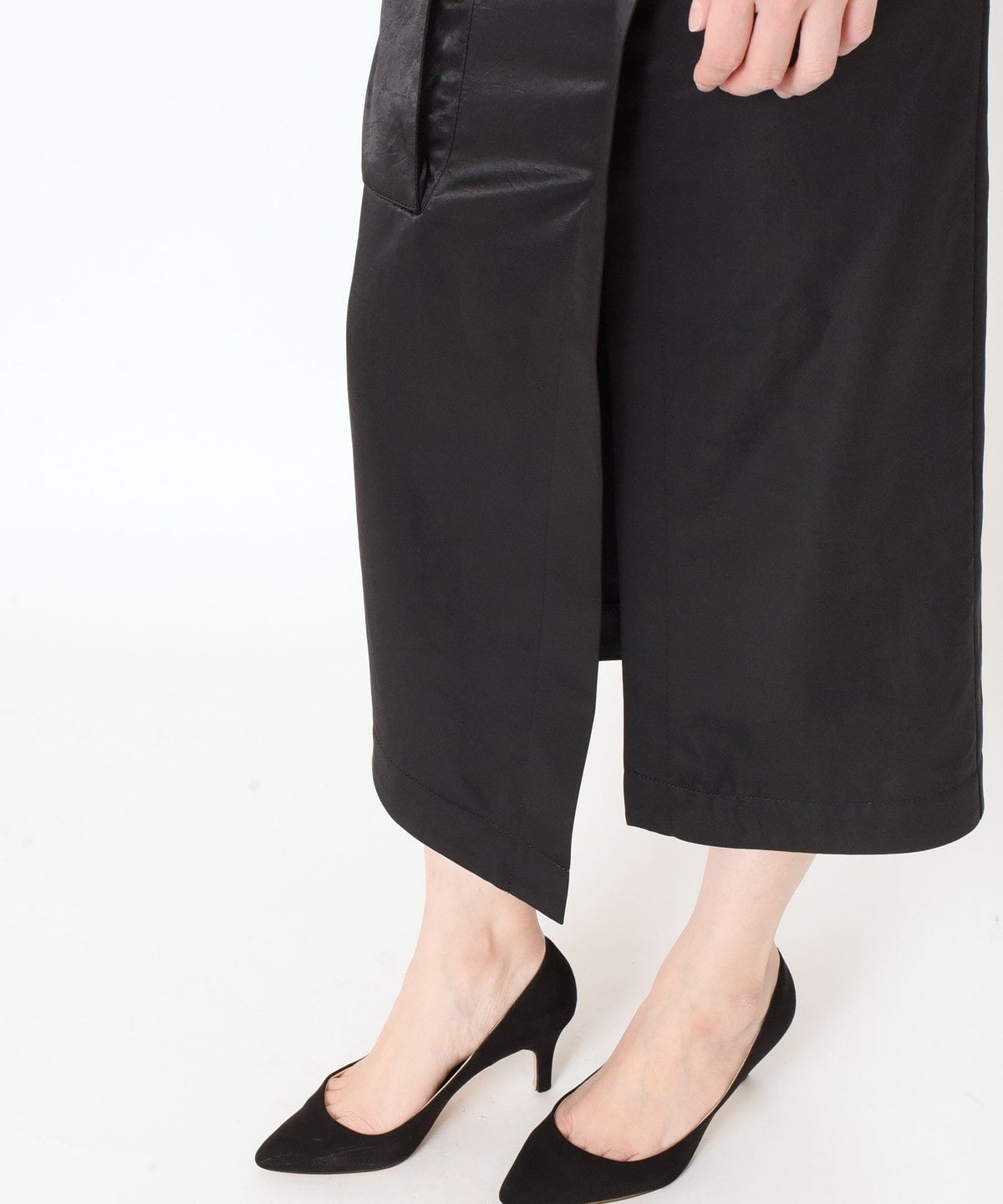 SHOP PRESSサテンラップスカート