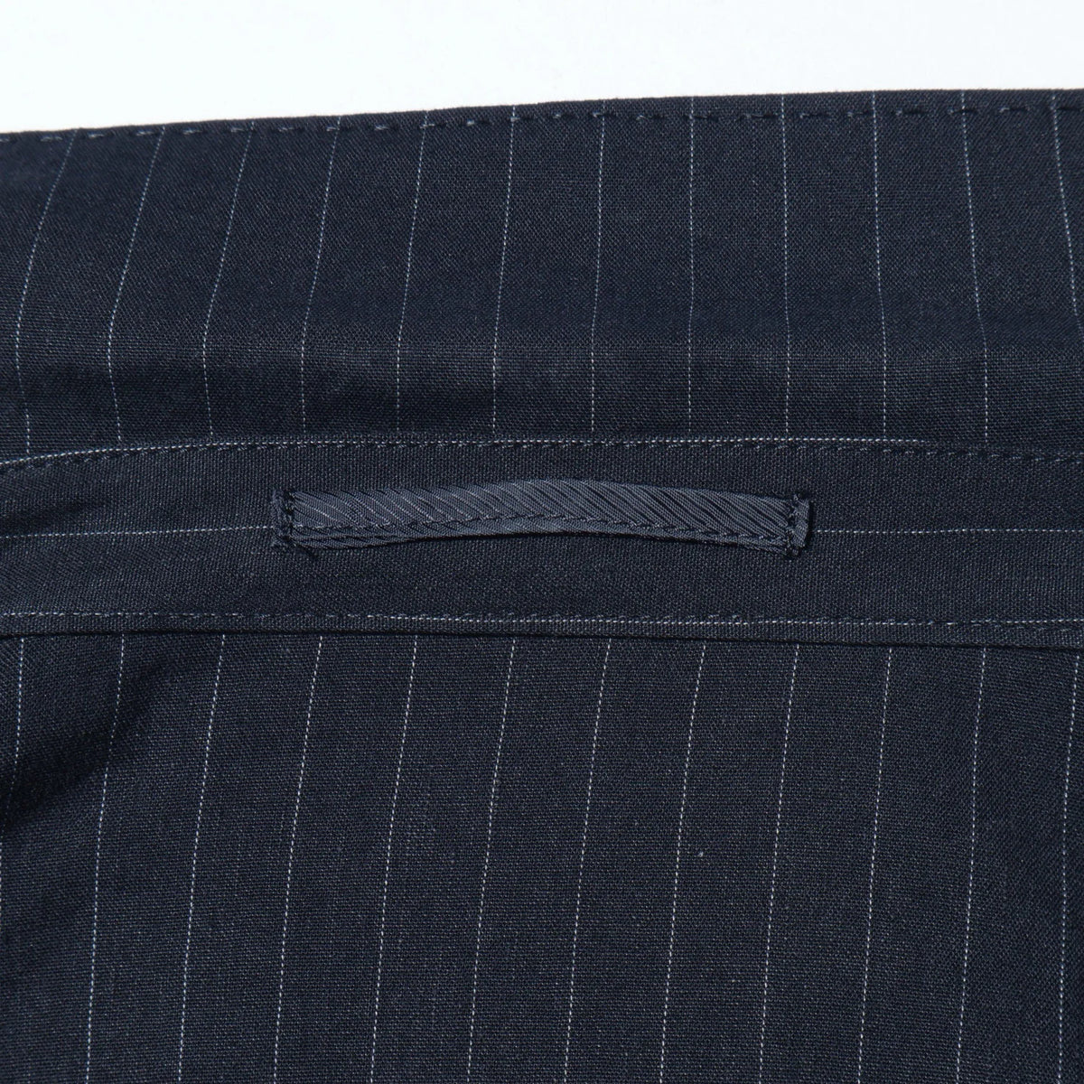 SHIPS Primary Navy Label:麻混 ストライプ ストレッチ ダブル ジャケット