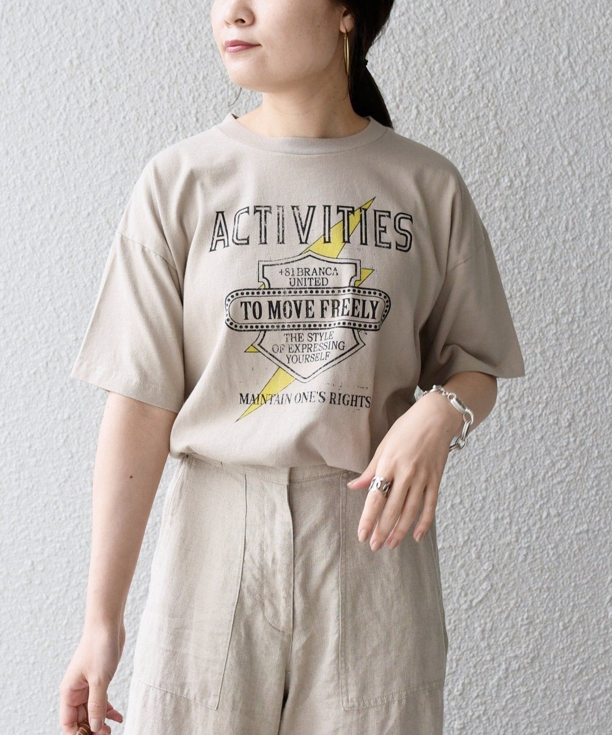 81BRANCA:ロックTEE