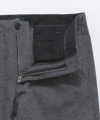 SHIPS: ウール/アンゴラ テーパード チノパンツ 24FW