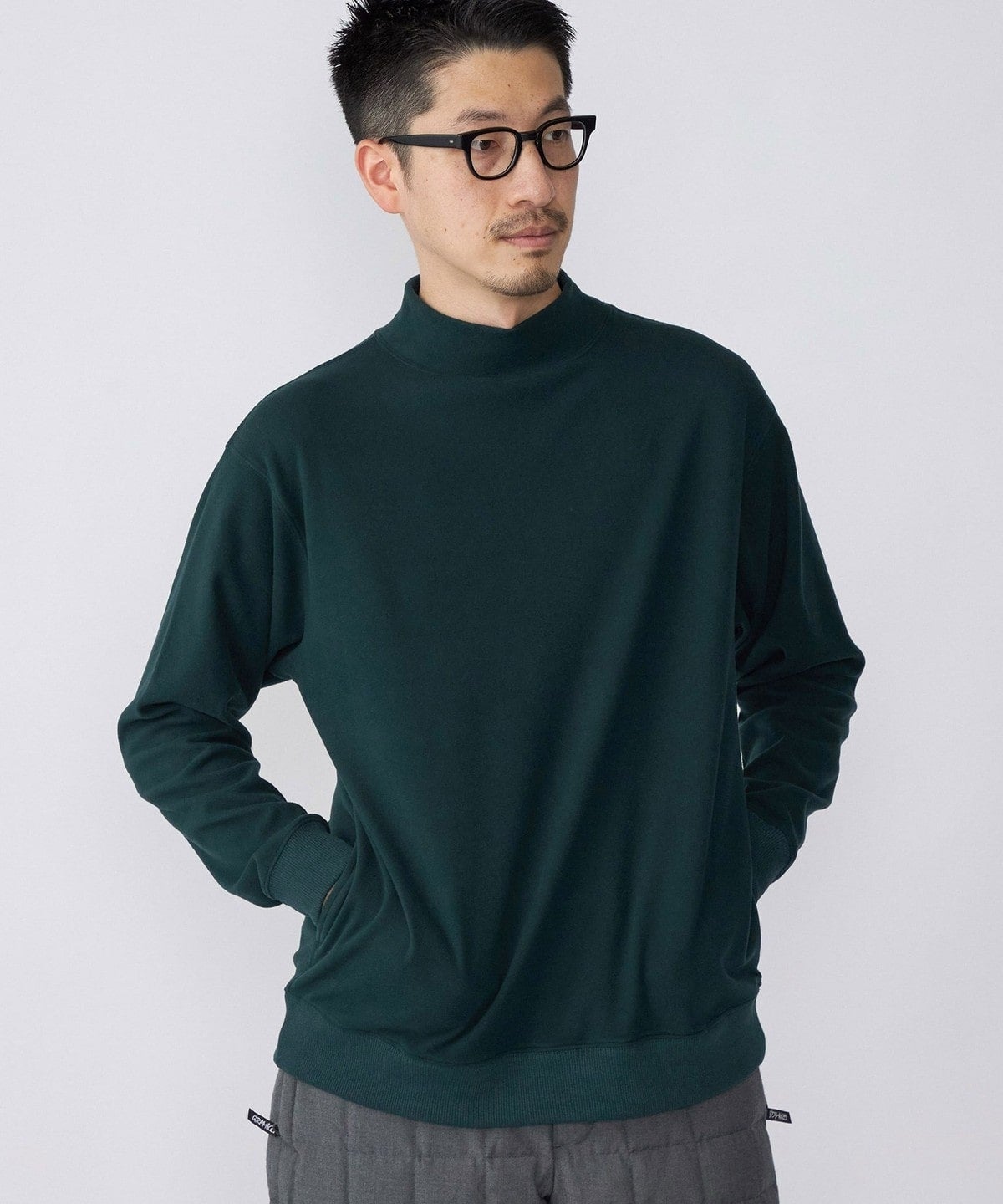 SHIPS: モイスチャー ハイネック プルオーバー 22FW
