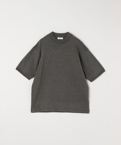 SHIPS any:〈接触冷感〉ハイゲージリネン ミックス サマーニット モックネック Tシャツ