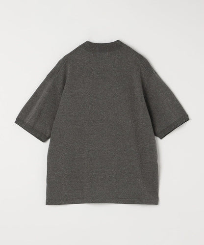 SHIPS any:〈接触冷感〉ハイゲージリネン ミックス サマーニット モックネック Tシャツ