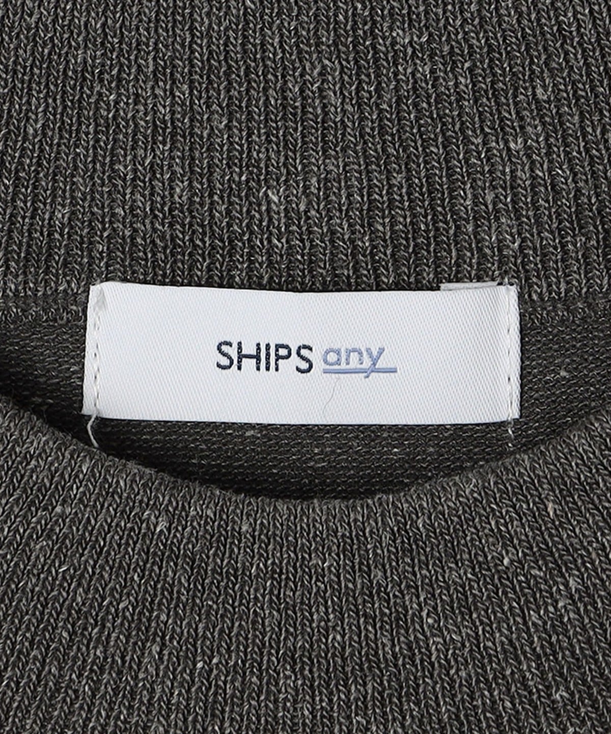 SHIPS any:〈接触冷感〉ハイゲージリネン ミックス サマーニット モックネック Tシャツ