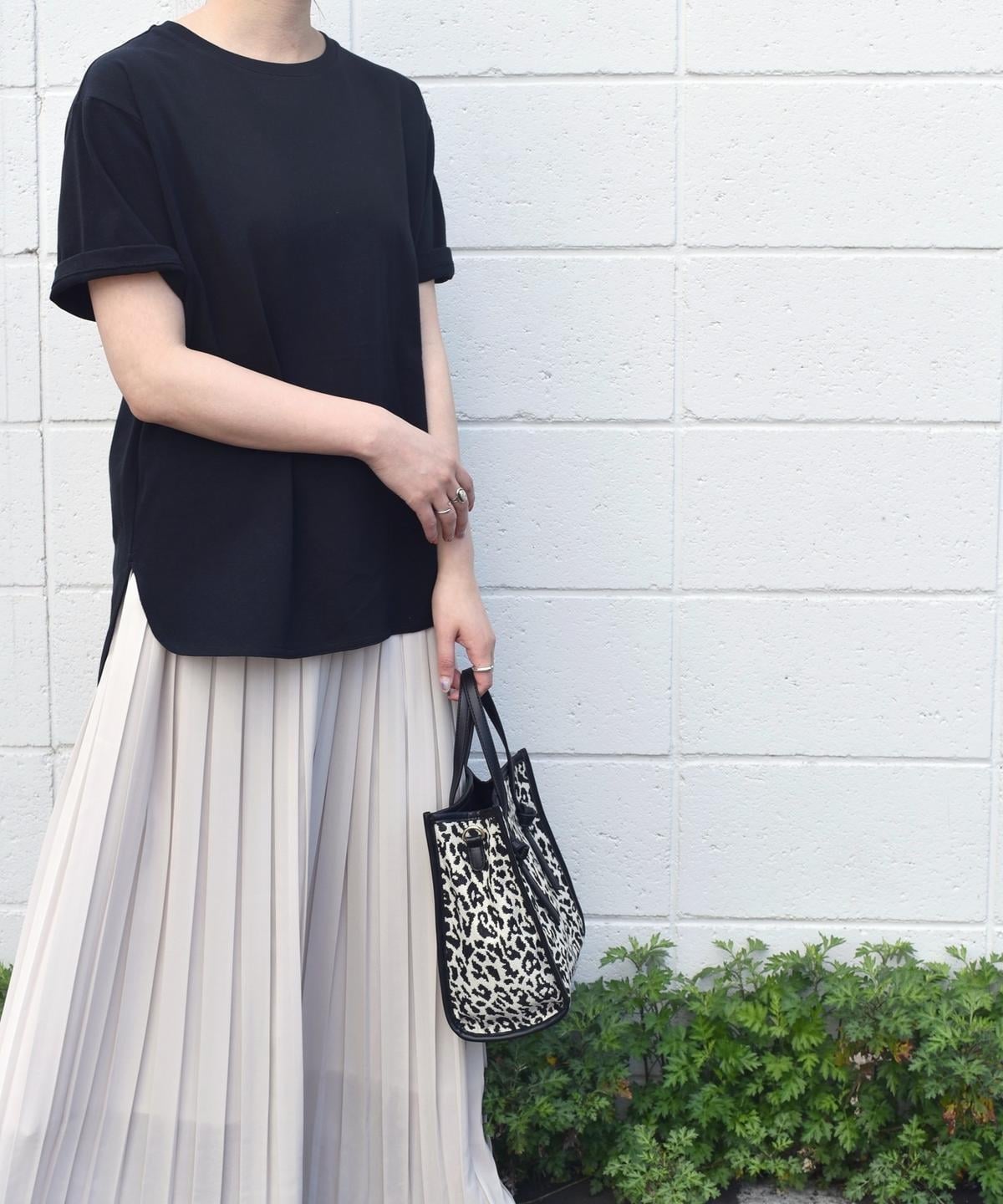 SHIPS any:ラウンドヘムハーフスリーブTEE