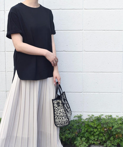 SHIPS any:ラウンドヘムハーフスリーブTEE