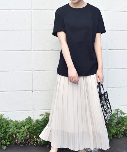 SHIPS any:ラウンドヘムハーフスリーブTEE