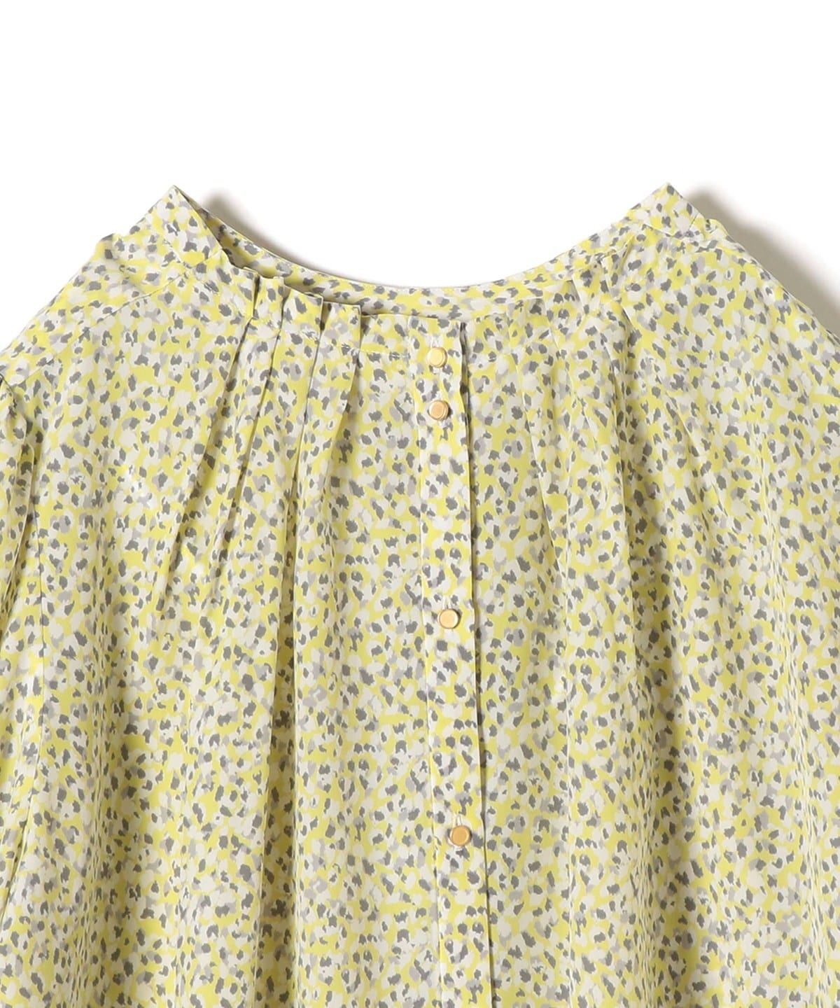 〈手洗い可能〉カッセンプリント2WAYタックブラウス