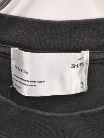 【SHIPS別注】THYARD: ラウンドテール クルーネック プルオーバー Tシャツ