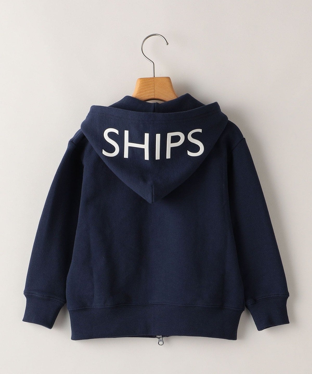 SHIPS KIDS:100〜130cm / ロゴ フード ジップ パーカー
