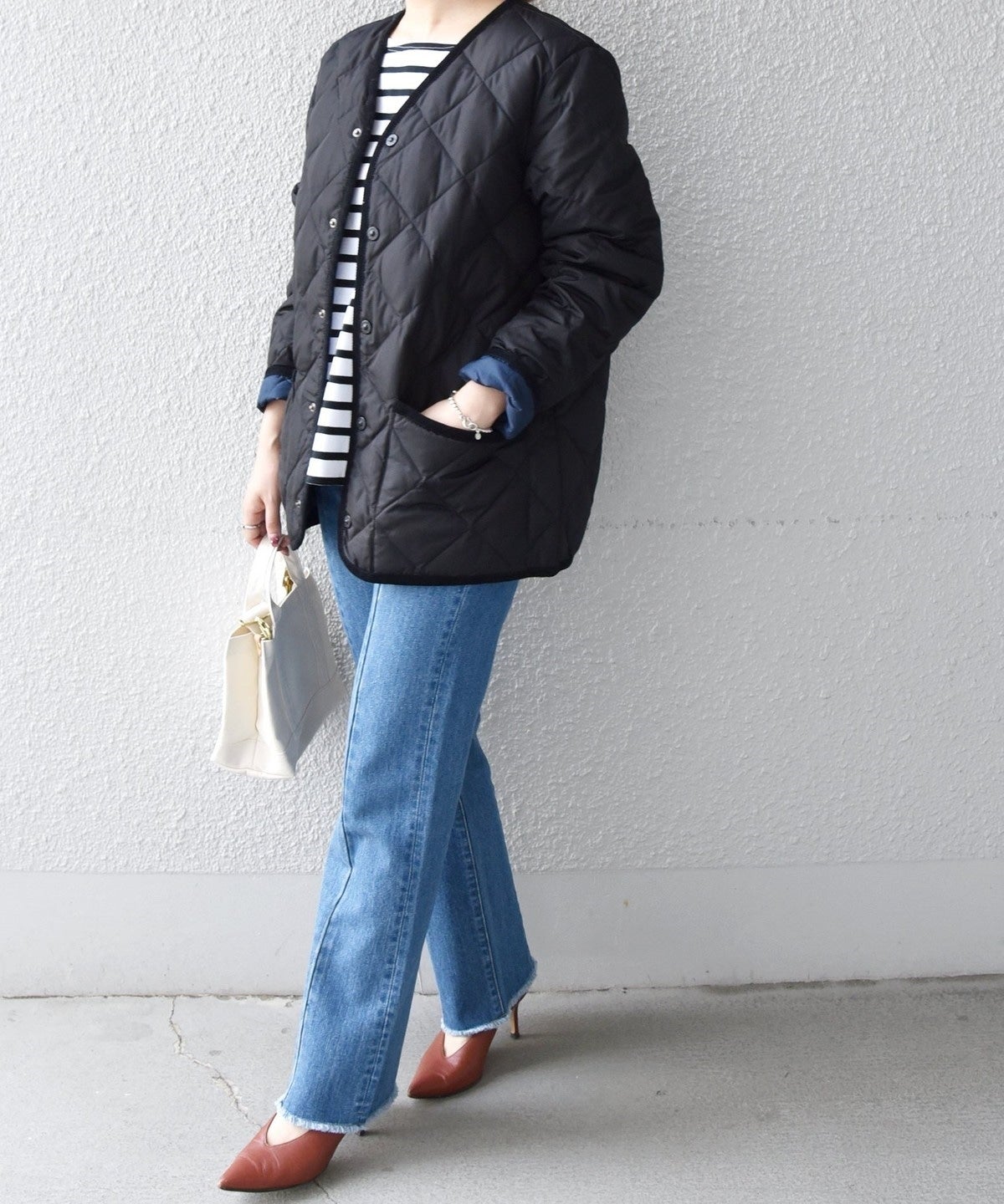 SHIPS any:〈ウォッシャブル〉センタークリース デニム パンツ［SHIPS any DENIM］