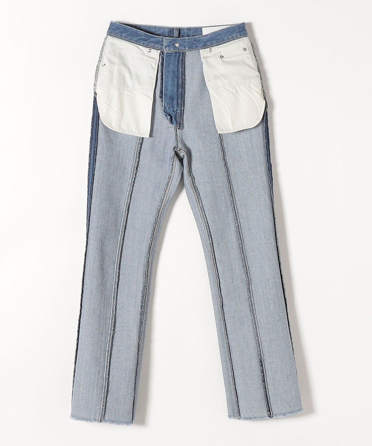 SHIPS any:〈ウォッシャブル〉センタークリース デニム パンツ［SHIPS any DENIM］