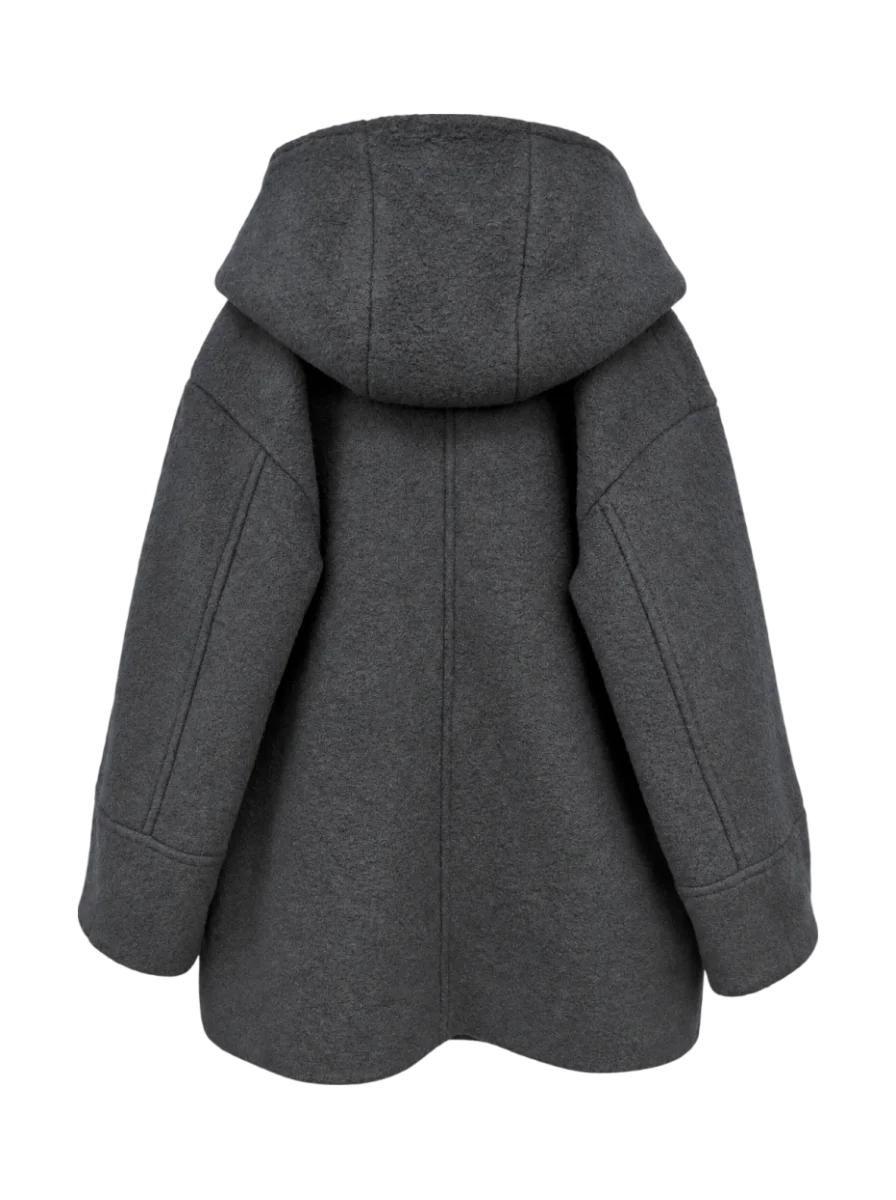 SHIPS any: ナッピング フード ショート コート
