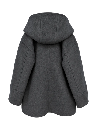 SHIPS any: ナッピング フード ショート コート