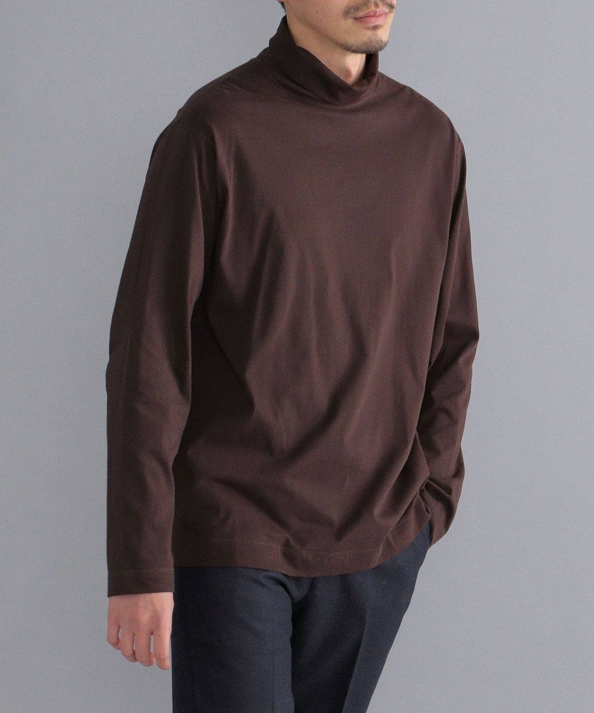 SHIPS: タートルネック ロングスリーブ Tシャツ