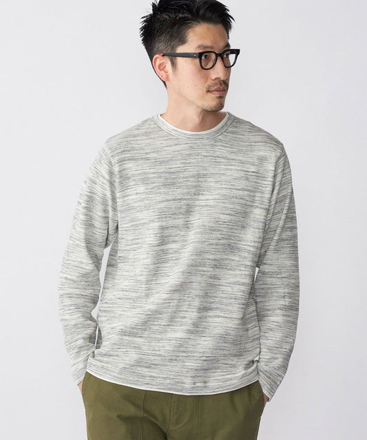 SHIPS: ワッフル フェイクレイヤード クルーネック Tシャツ (ロンT)