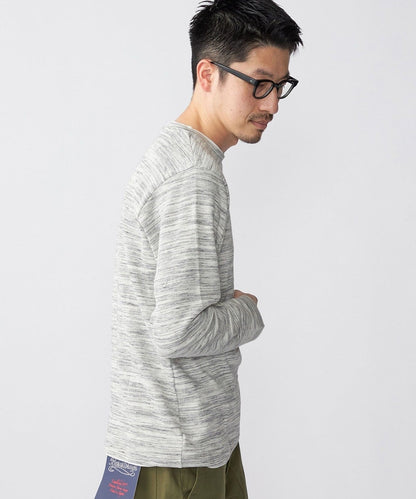SHIPS: ワッフル フェイクレイヤード クルーネック Tシャツ (ロンT)