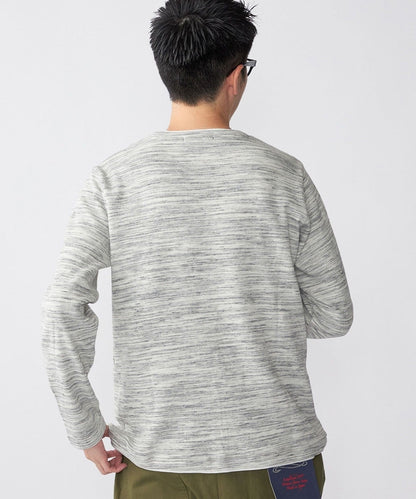 SHIPS: ワッフル フェイクレイヤード クルーネック Tシャツ (ロンT)