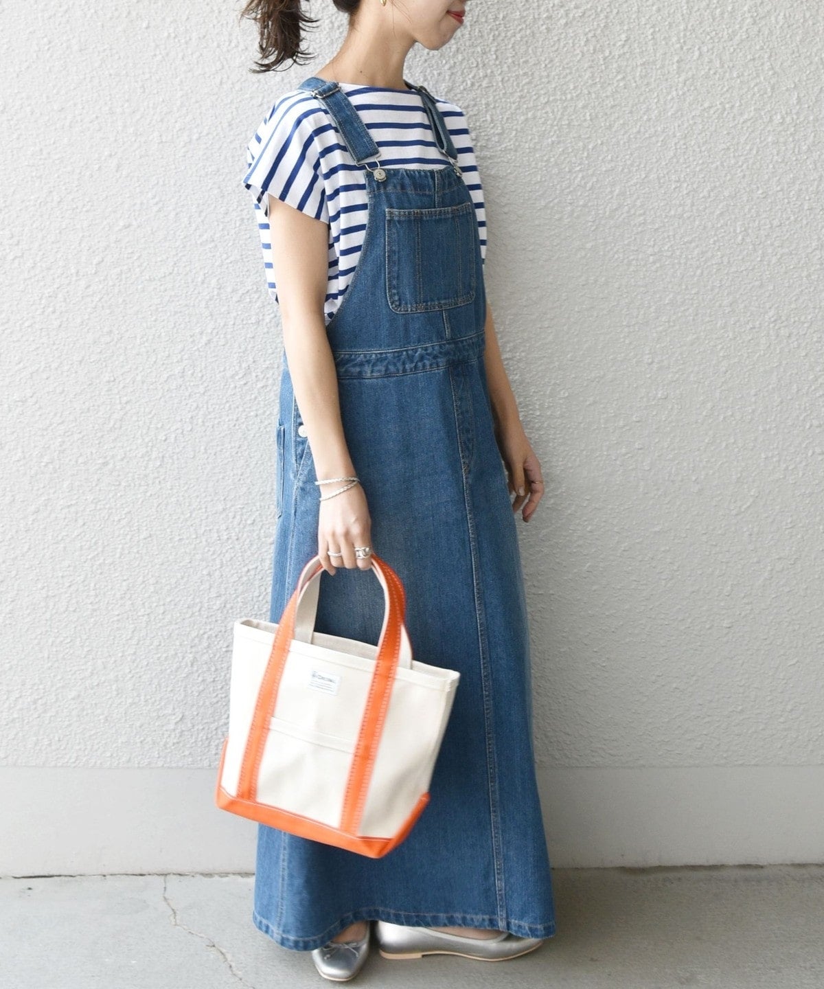 【SHIPS any別注】Le minor: ボートネック フレンチスリーブ ボーダーカットソー