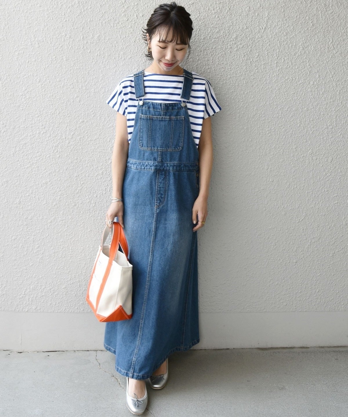 【SHIPS any別注】Le minor: ボートネック フレンチスリーブ ボーダーカットソー