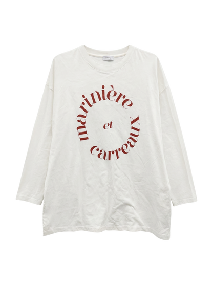 SHIPS any:〈ウォッシャブル〉COMFY ロゴ ロングスリーブ TEE