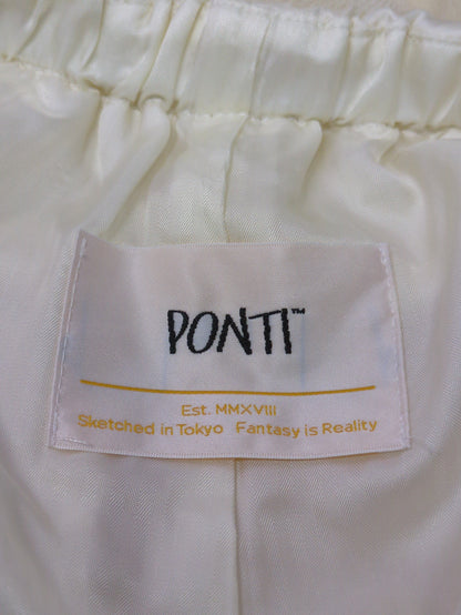 PONTI:ウール カットオフ パンツ