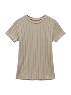 YOUNG&OLSEN:リブクルーネックTee