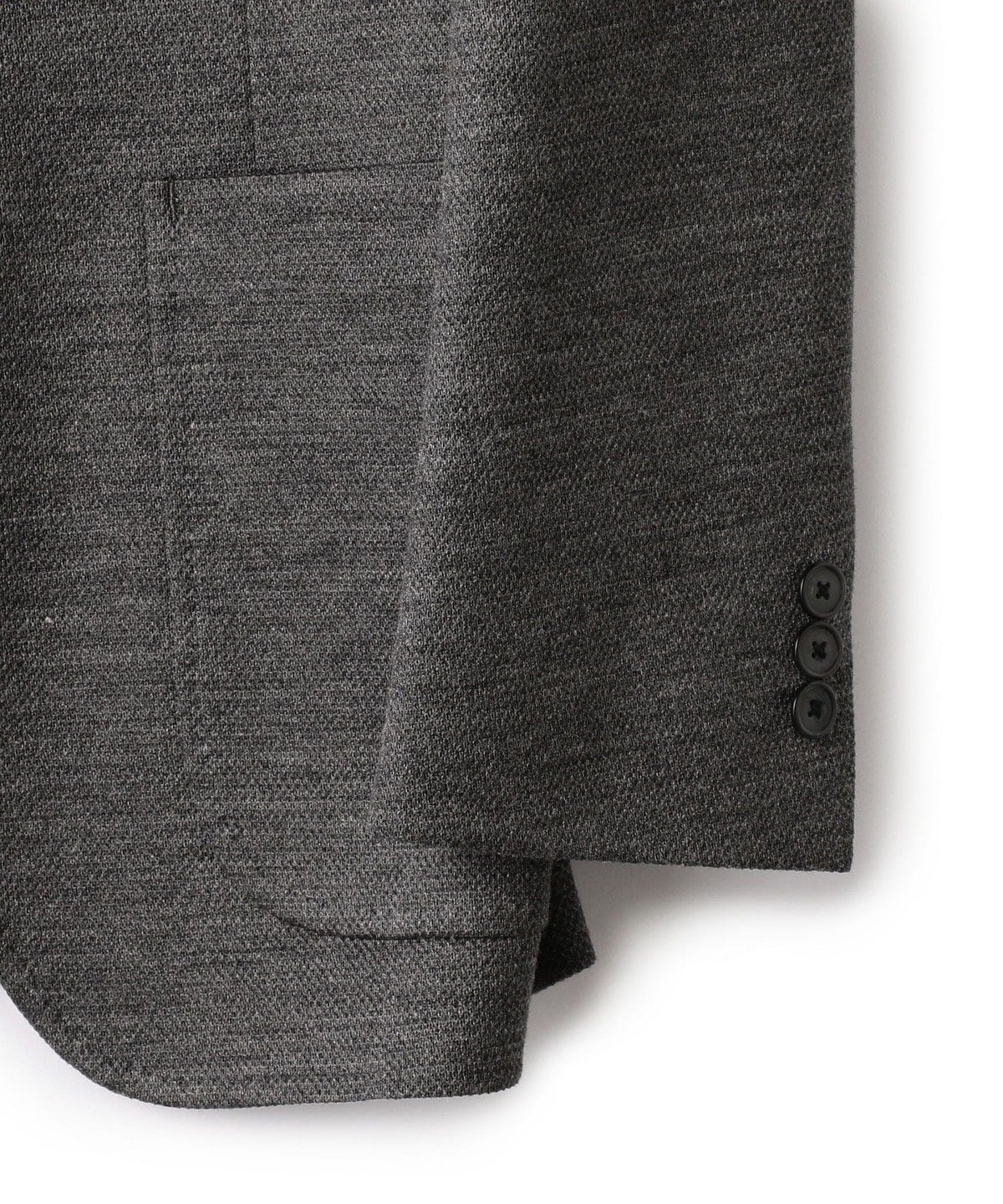 SD: 【ラミー】 ジャージー ウォッシャブル ジャケット (チャコールグレー)