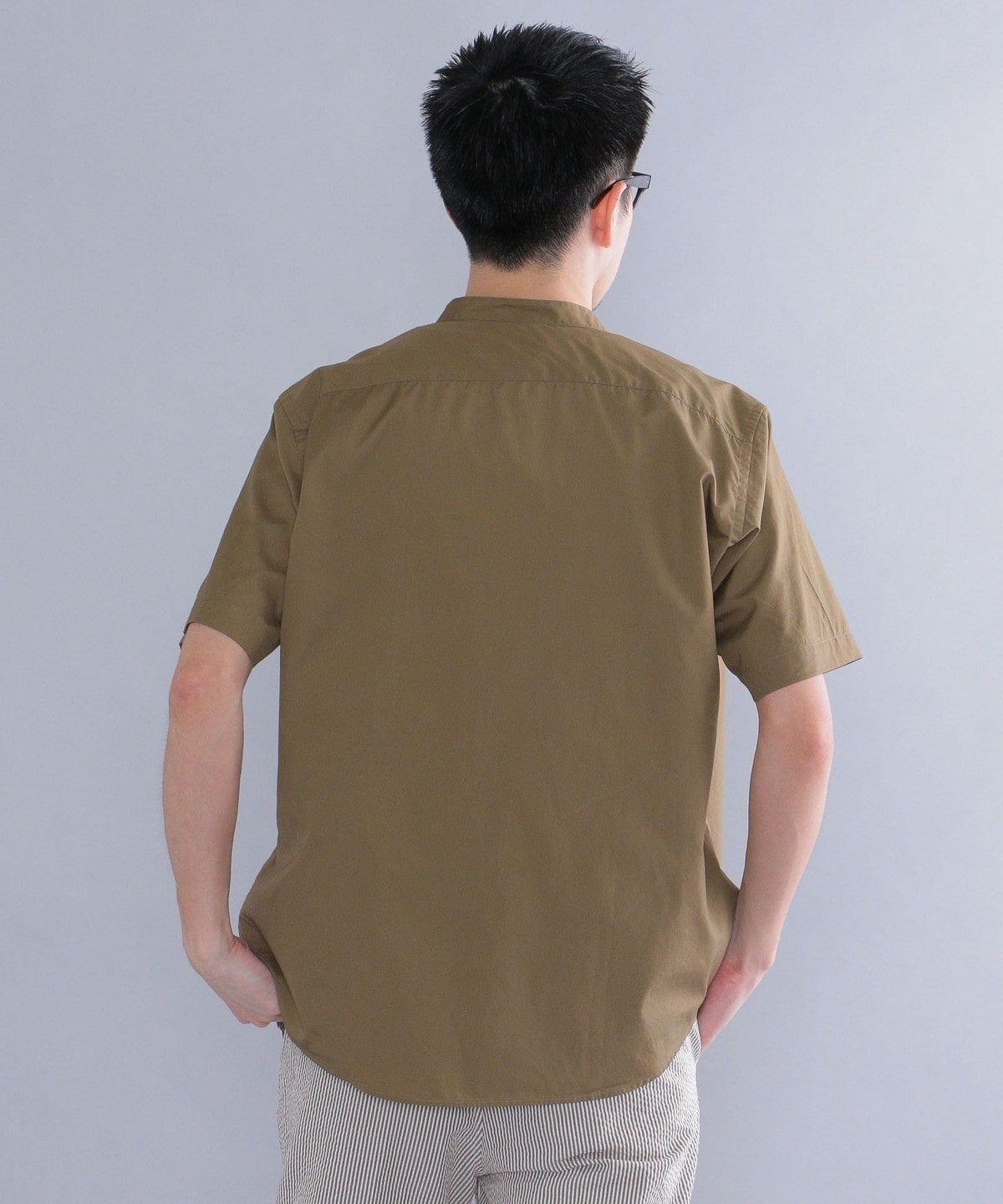 SHIPS: バンドカラー スキッパーシャツ S/S
