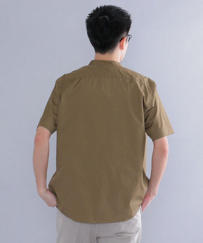 SHIPS: バンドカラー スキッパーシャツ S/S