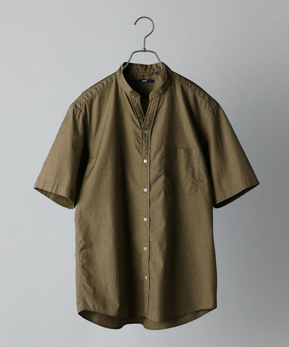 SHIPS: バンドカラー スキッパーシャツ S/S