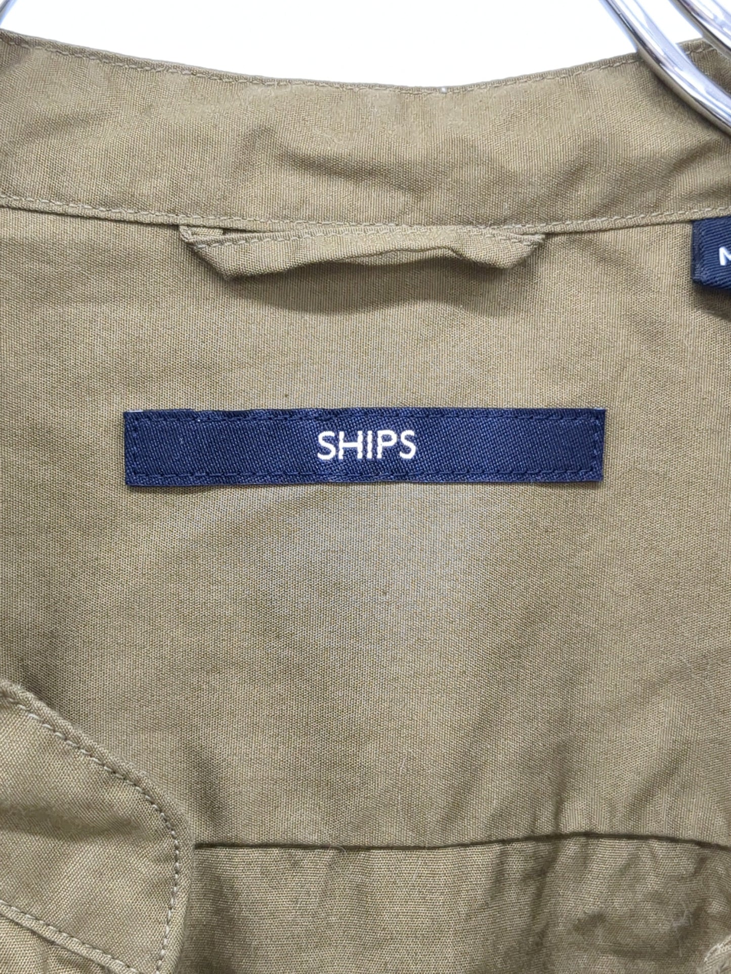 SHIPS: バンドカラー スキッパーシャツ S/S
