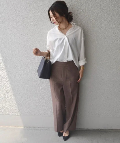 【手洗い可能】チェックパンツ