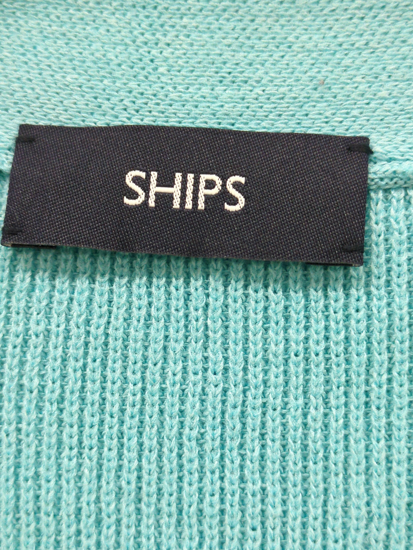 SHIPS:〈手洗い可能〉12ゲージ ペーパーヤーン Vネック カーディガン