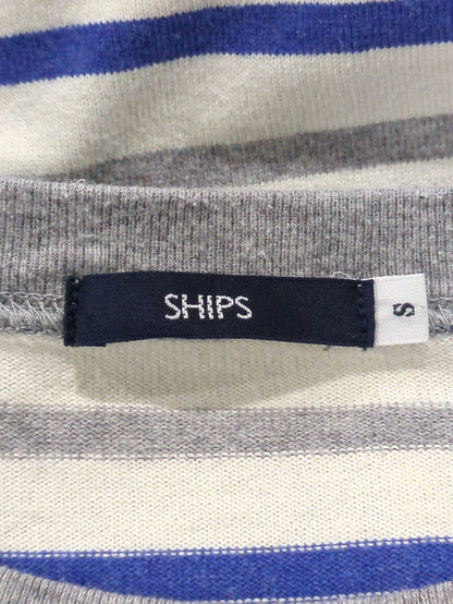 SHIPS KIDS:145〜160cm / クレイジー パターン ボーダー カットソー
