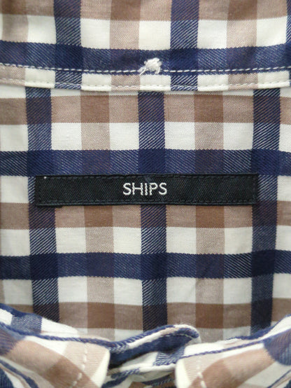 SHIPS: japan quality ドビー ギンガムチェック ボタンダウン シャツ
