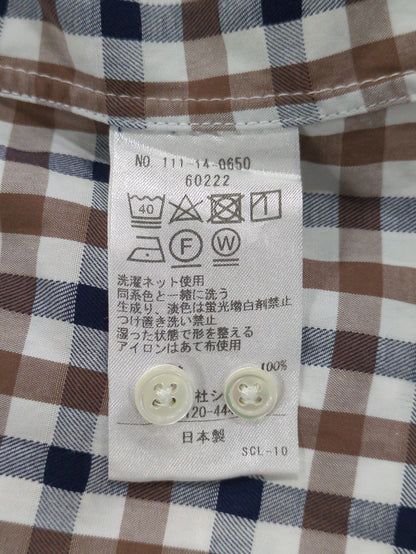 SHIPS: japan quality ドビー ギンガムチェック ボタンダウン シャツ