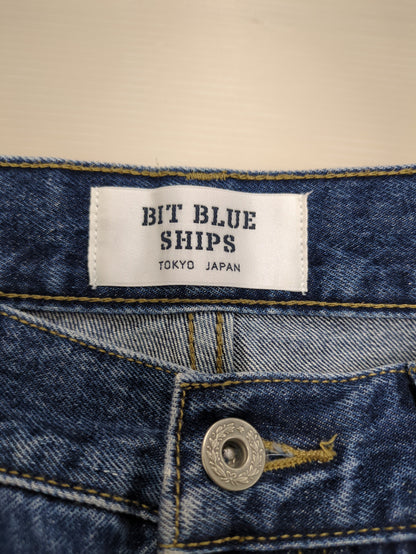 【SHIPS別注】BIT BLUE:セミワイドデニム