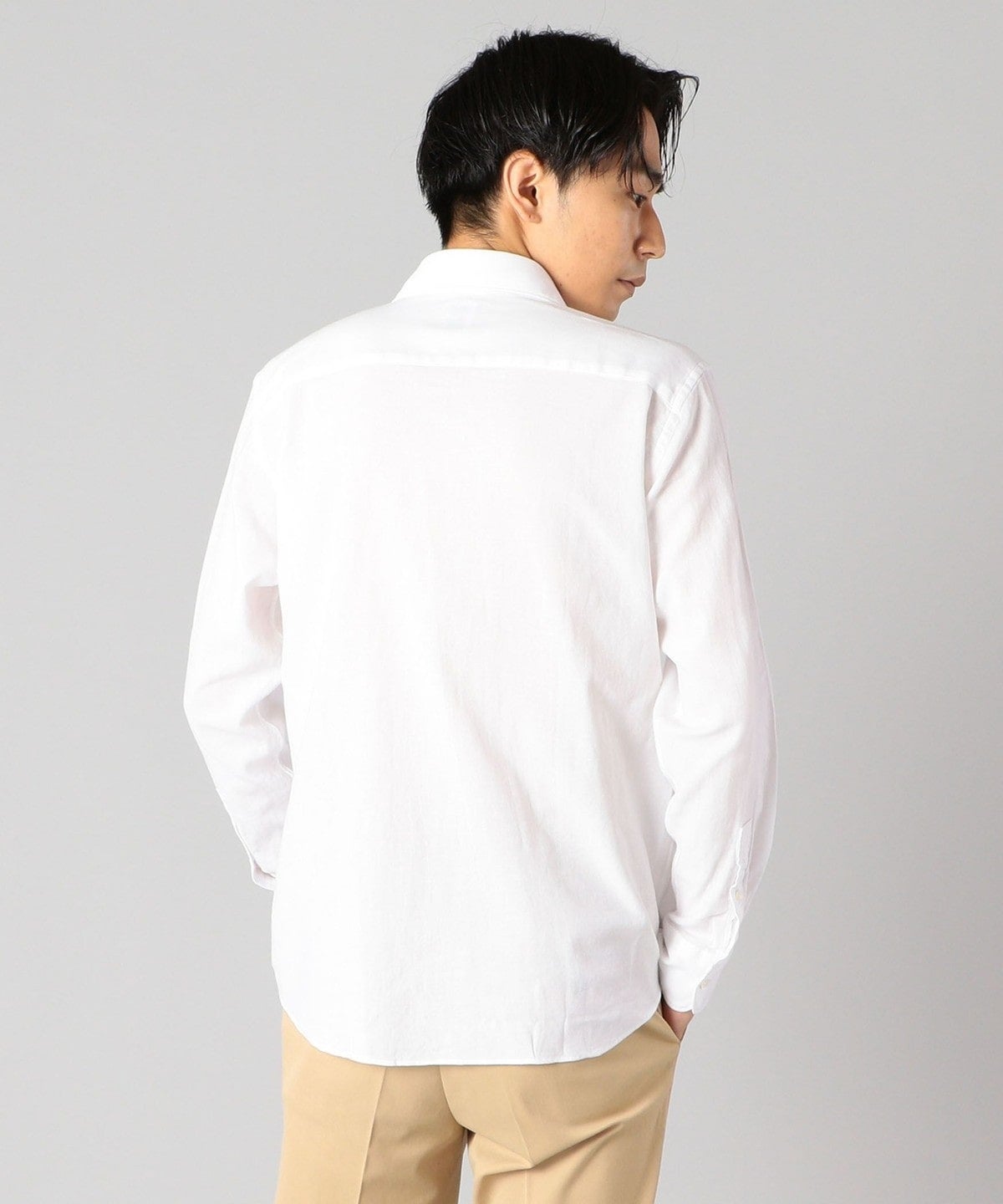 SHIPS: <ストレッチ> セミワイドカラー レノクロス シャツ