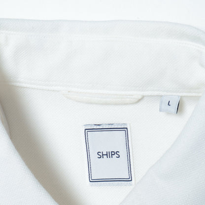 SHIPS: <ストレッチ> セミワイドカラー レノクロス シャツ