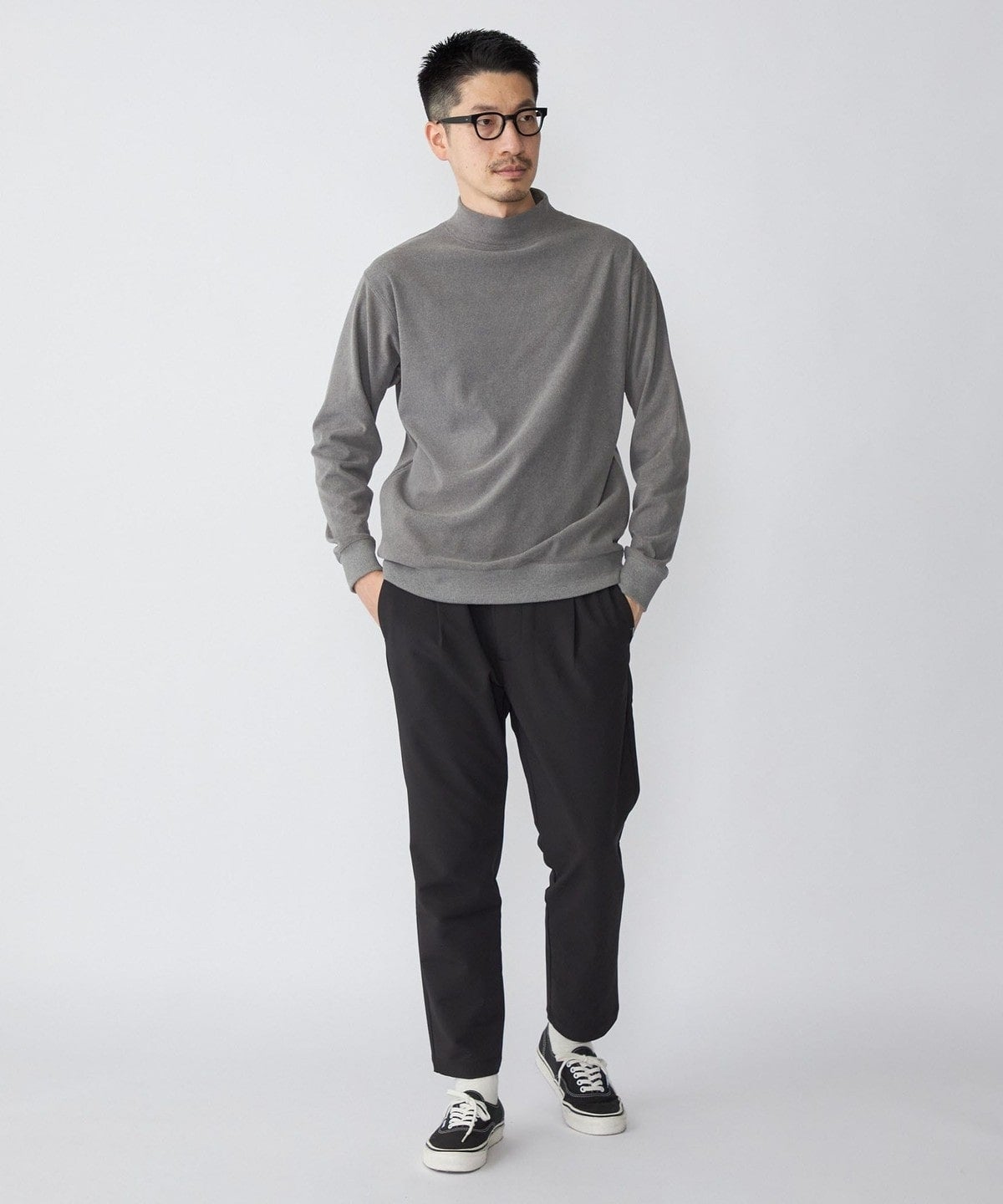 SHIPS: モイスチャー ハイネック プルオーバー 22FW