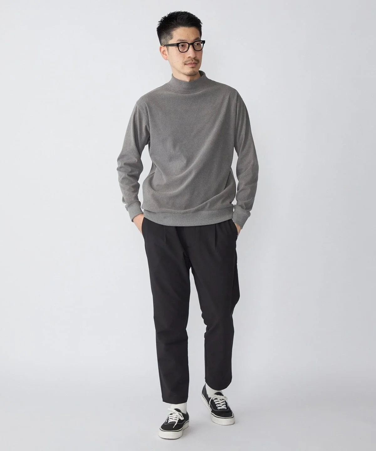 SHIPS: モイスチャー ハイネック プルオーバー 22FW