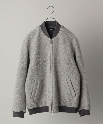 SHIPS: ウール ボア パイル リブ ブルゾン