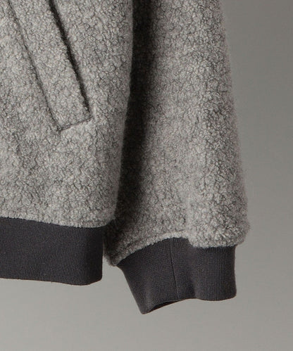 SHIPS: ウール ボア パイル リブ ブルゾン